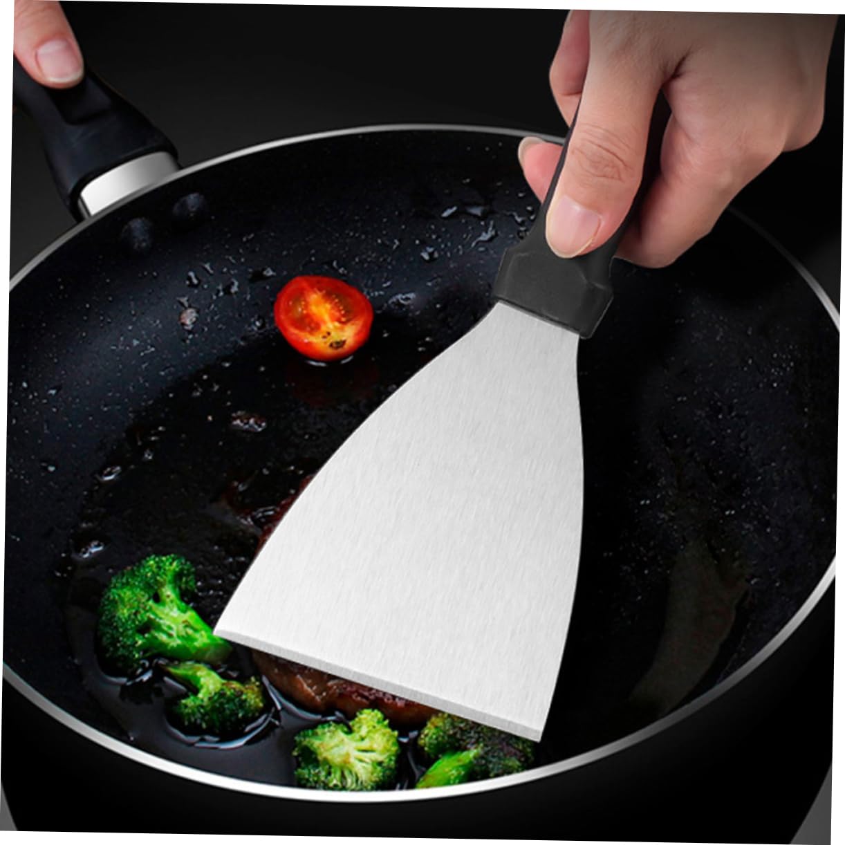 BESPORTBLE Spatule De Cuisson pour Plancha Ustensiles pour Barbecue Plein Air Accessoires pour Grillades Extérieures Multifonctionnels Et Faciles à Nettoyer