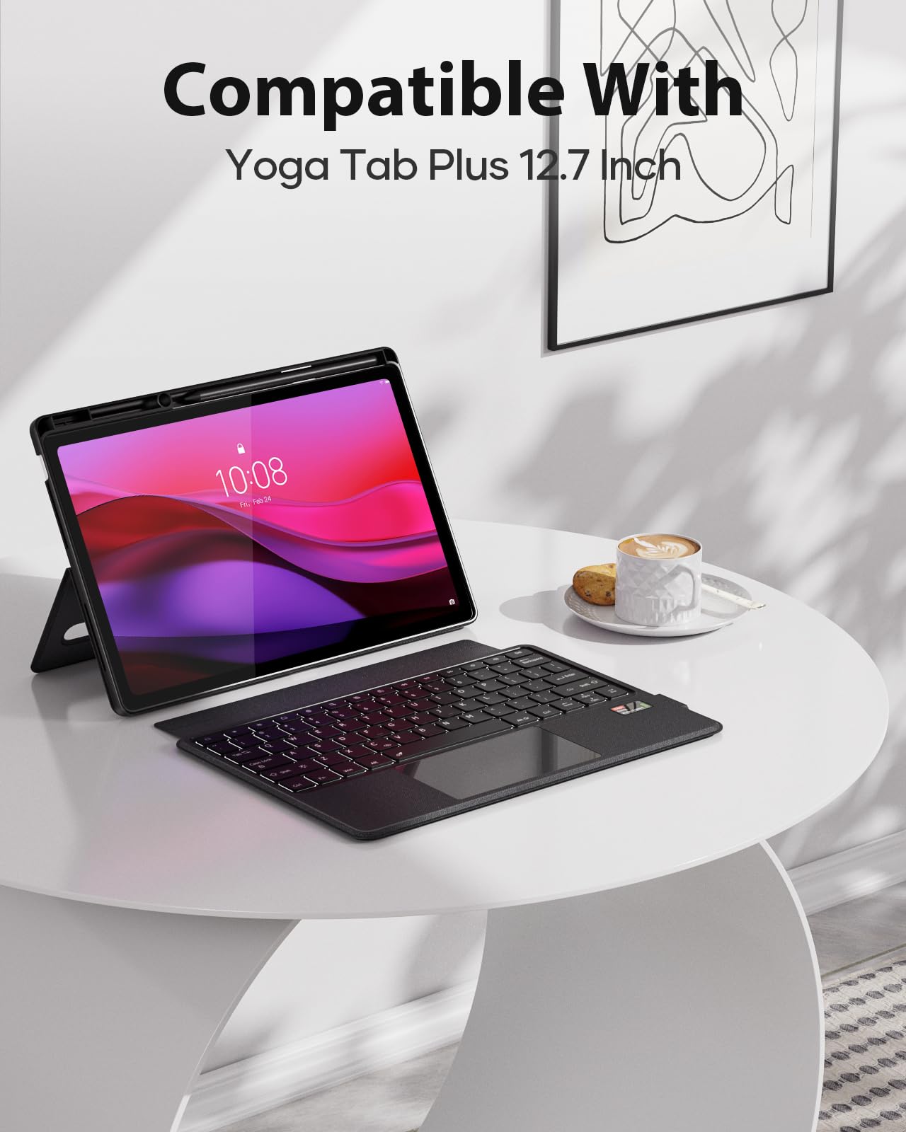 Amazon.com: Doohoeek New Keyboard Folio w/Status Screen for Lenovo