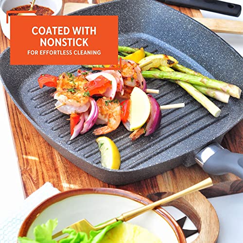 Imusa Made In Colombia 11" Nonstick Deep Square Grill With Handle #TOP4