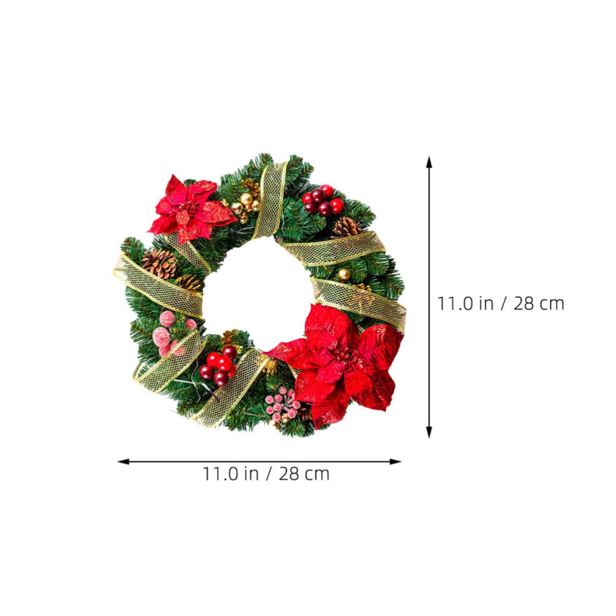 NUOBESTY 30 Pezzi Adesivi Finestra Natale Ghirlanda Pvc Statici per Vetri e