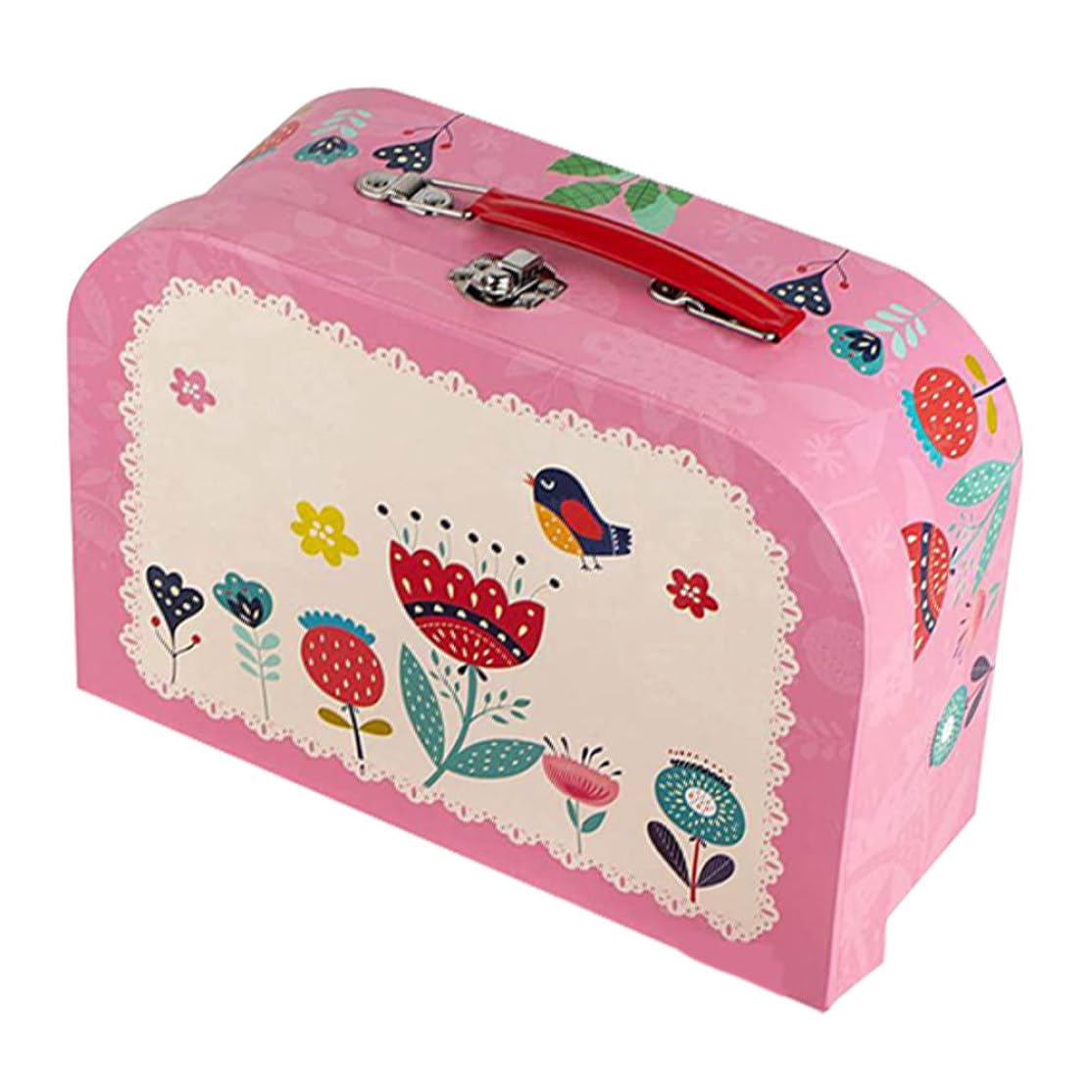 Set da tè per Bambini, Set da Gioco da 15 Pezzi con teiera, Giocattoli per Feste in Cucina, da Gioco per Bambini dai 3 Anni in su (Rosso Chiaro)