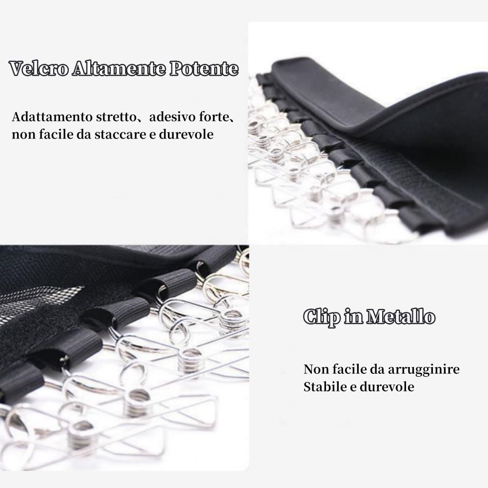 Porta Cappelli,Baseball Cap Rack,Appendi Cappelli,10 Clip Organizer per Cappelli,Appendi Berretti,Berretto Organizer Gancio per Appendino e Armadio