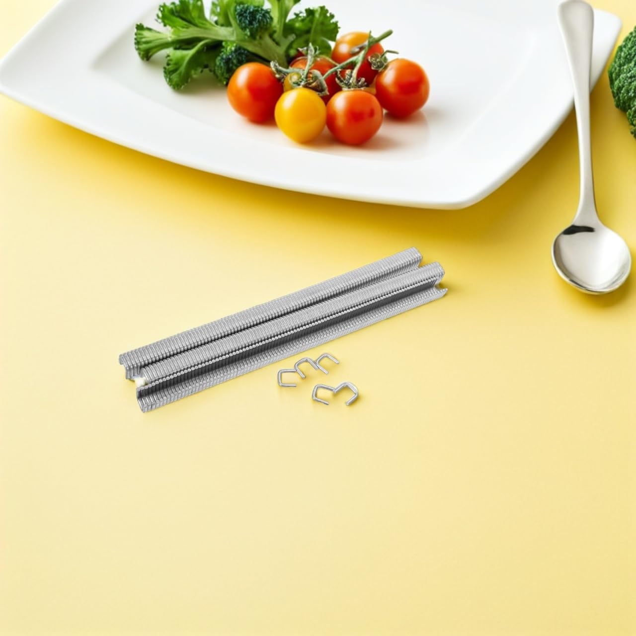 Ciieeo 4400 Clips En U De Aluminio Para Sellar Salchichas Pinzas Reutilizables Para Procesamiento Y Envasado De Longaniza Accesorios Para Cortadora Manual Y Sellado De Bolsas De Plástico