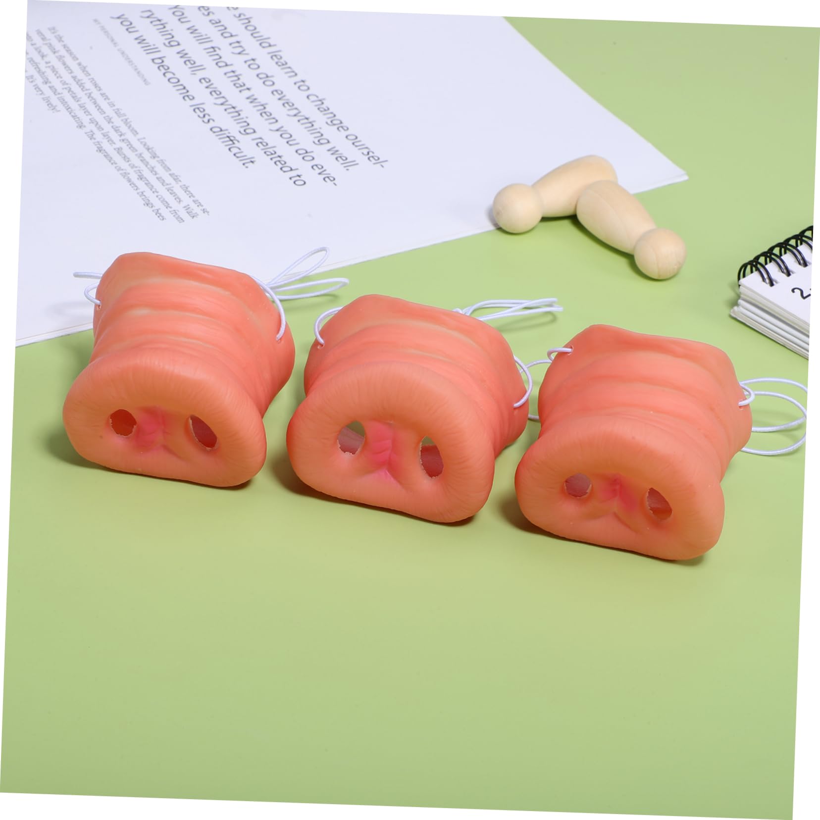 BESPORTBLE 3pcs Pig for - Fun Pig Snout Costume Masks with Elastic - for Halloween Parties Dress Up and Themed Events