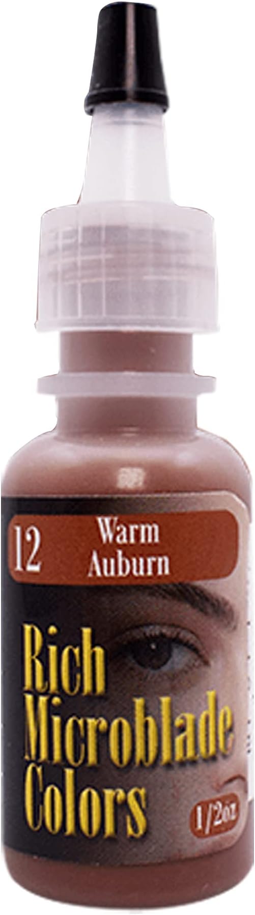 Permanent Makeup Tattoo Ink – 1/4oz Bottle – 12 Warm Auburn