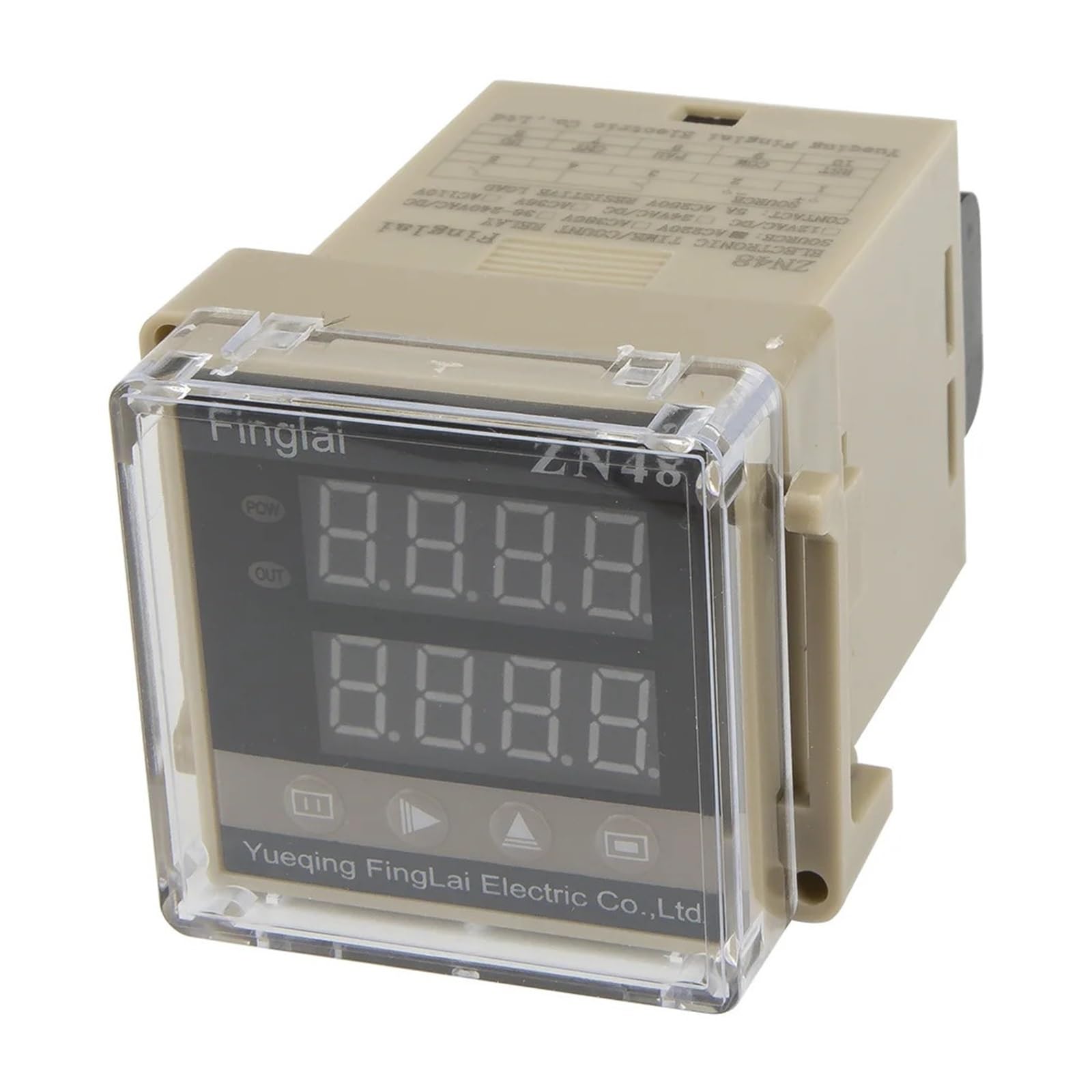 OSHZIKJII Digital time relay counter AC 220V 380V DC 24V 12V counting relay(380VAC)