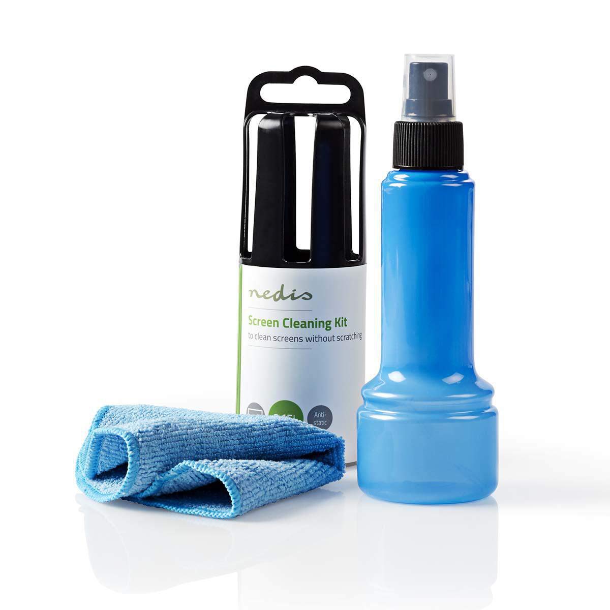 Nedis Screen Cleaner Kit for LCD, LED & Plasma TV, PC, Phone & Tablet, 150 ml Spray & Cloth