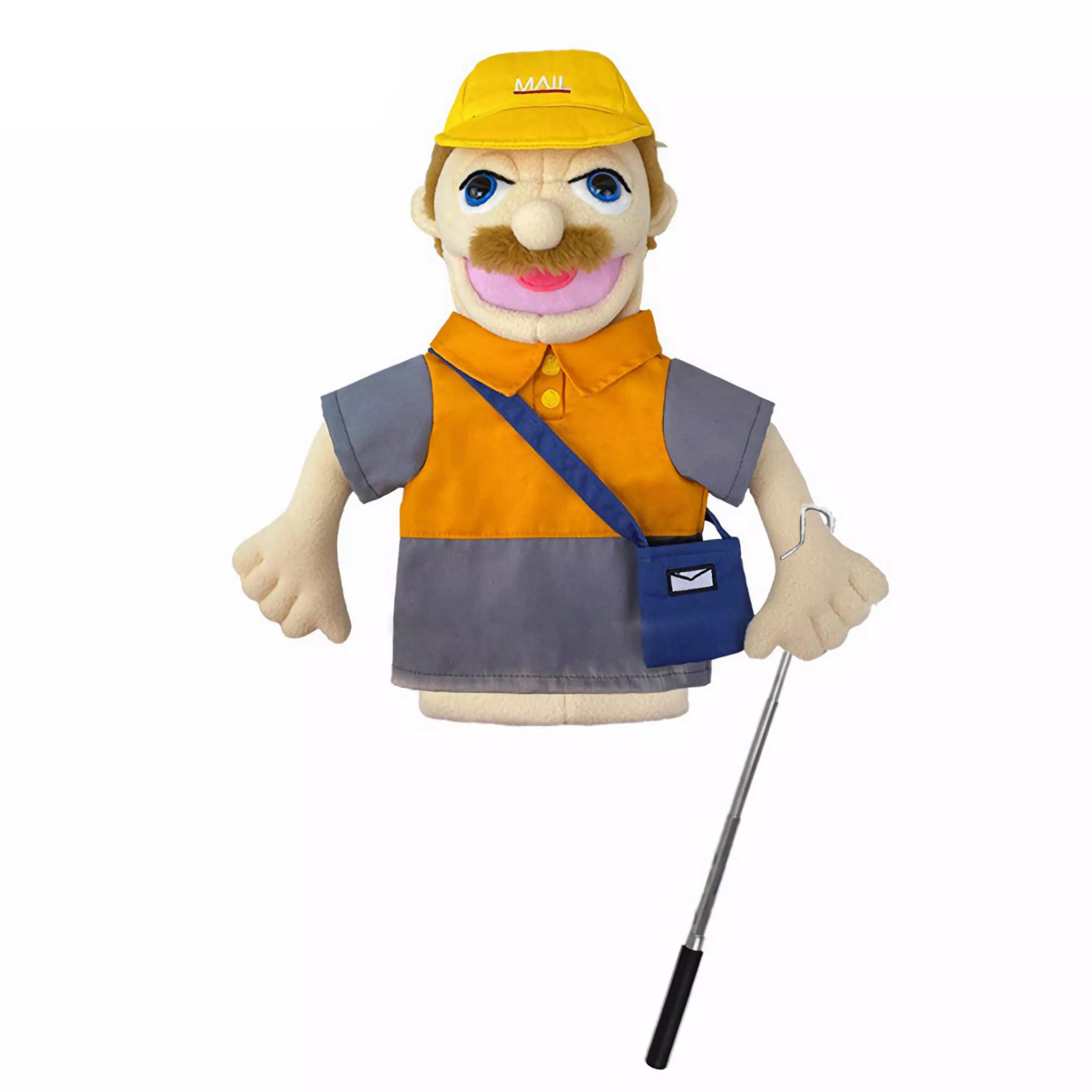 LOMTRATS Theater Hand Puppets for kids,Includes Teacher, policeman, farmer, pirate, detective, etc. with Movable Open Mouths,Perfect for Storytelling,Teaching,Festival Gifts,1 PCS with Joystick
