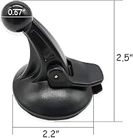 Vista 5 de TIHOOD 2PCS GPS Windshield Mount Holder for Garmin Nuvi Suction Cup Car Windscreen