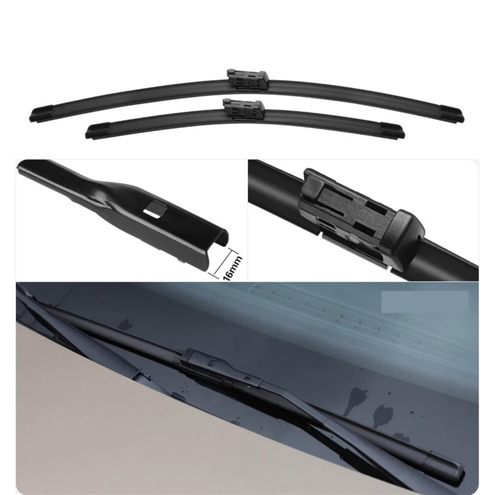 para B9 para Allroad 2016 2017 2018 2019 LHD Escobillas limpiaparabrisas Delanteras Cepillos de Lluvia para Ventanas de Coche Escobillas limpiaparabrisas