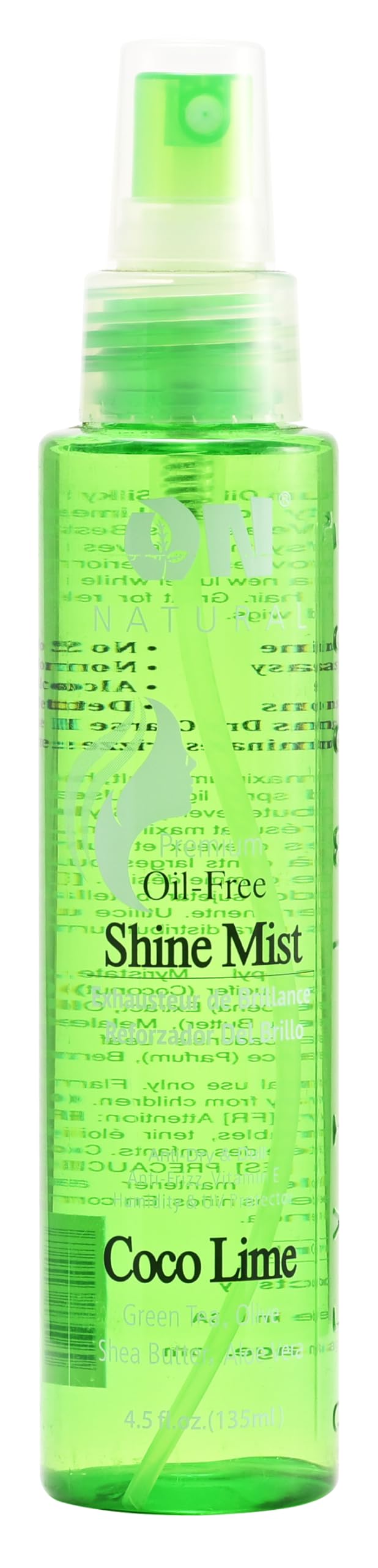 On Organic Natural Premium Oil-Free Weave & Wig Shine Mist Coco Lime 4.5 oz