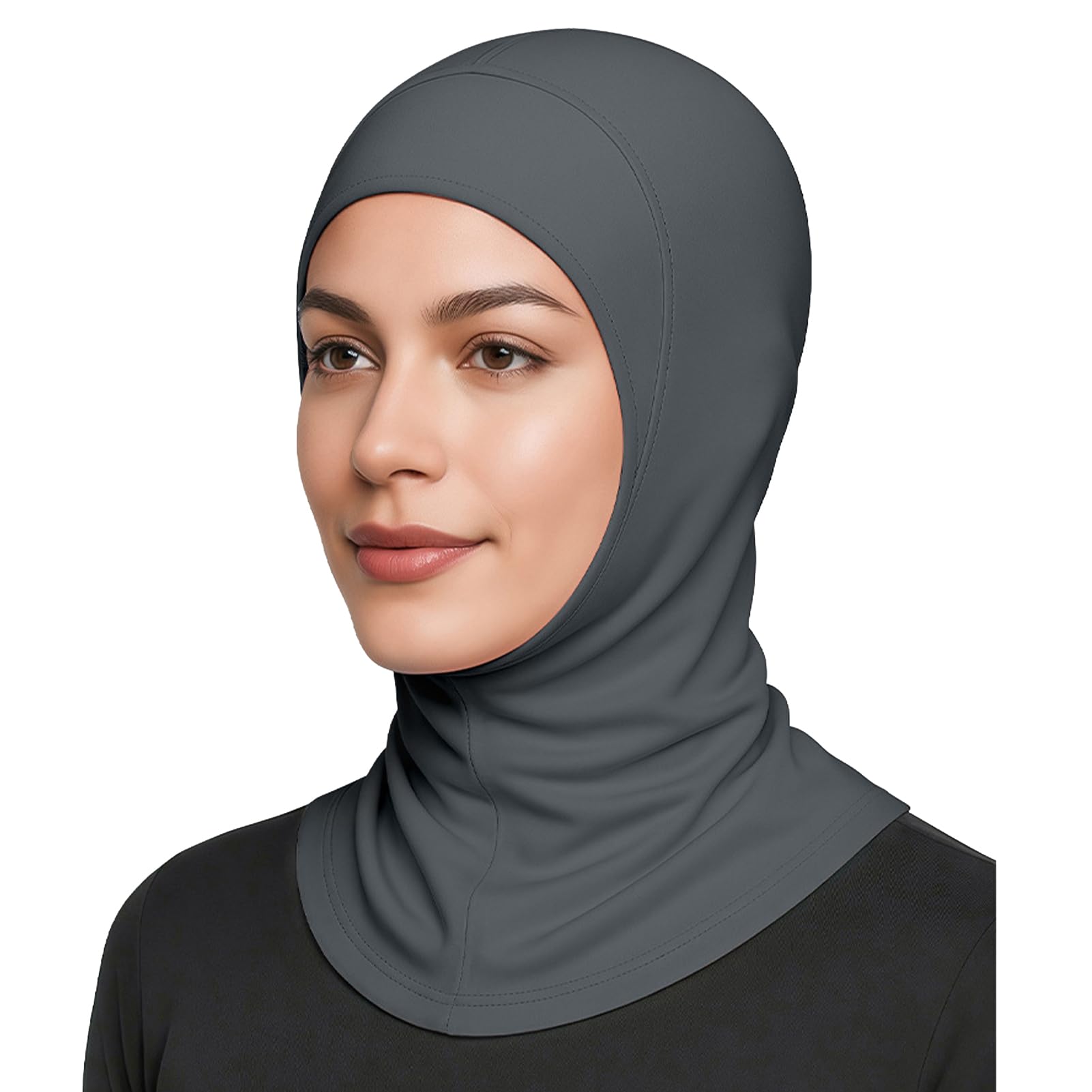 RVROVIC Women Hijab Undercap Muslim Under Hijab Cap Jersey Under Scarf Hat Head Wrap Hat for Women 2-Grey