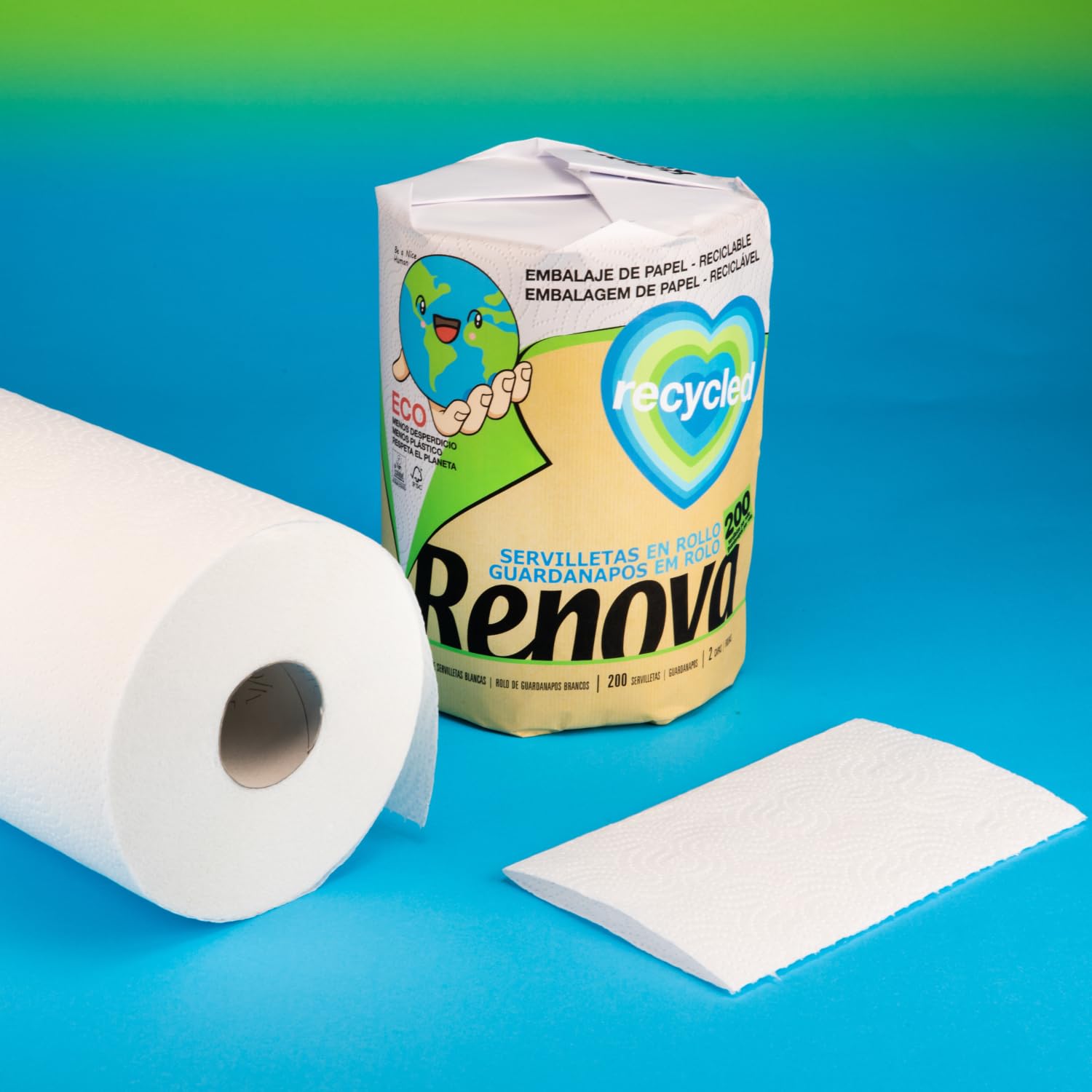 RENOVA Rollo De Cocina Gigaroll Ecológico, 260 g