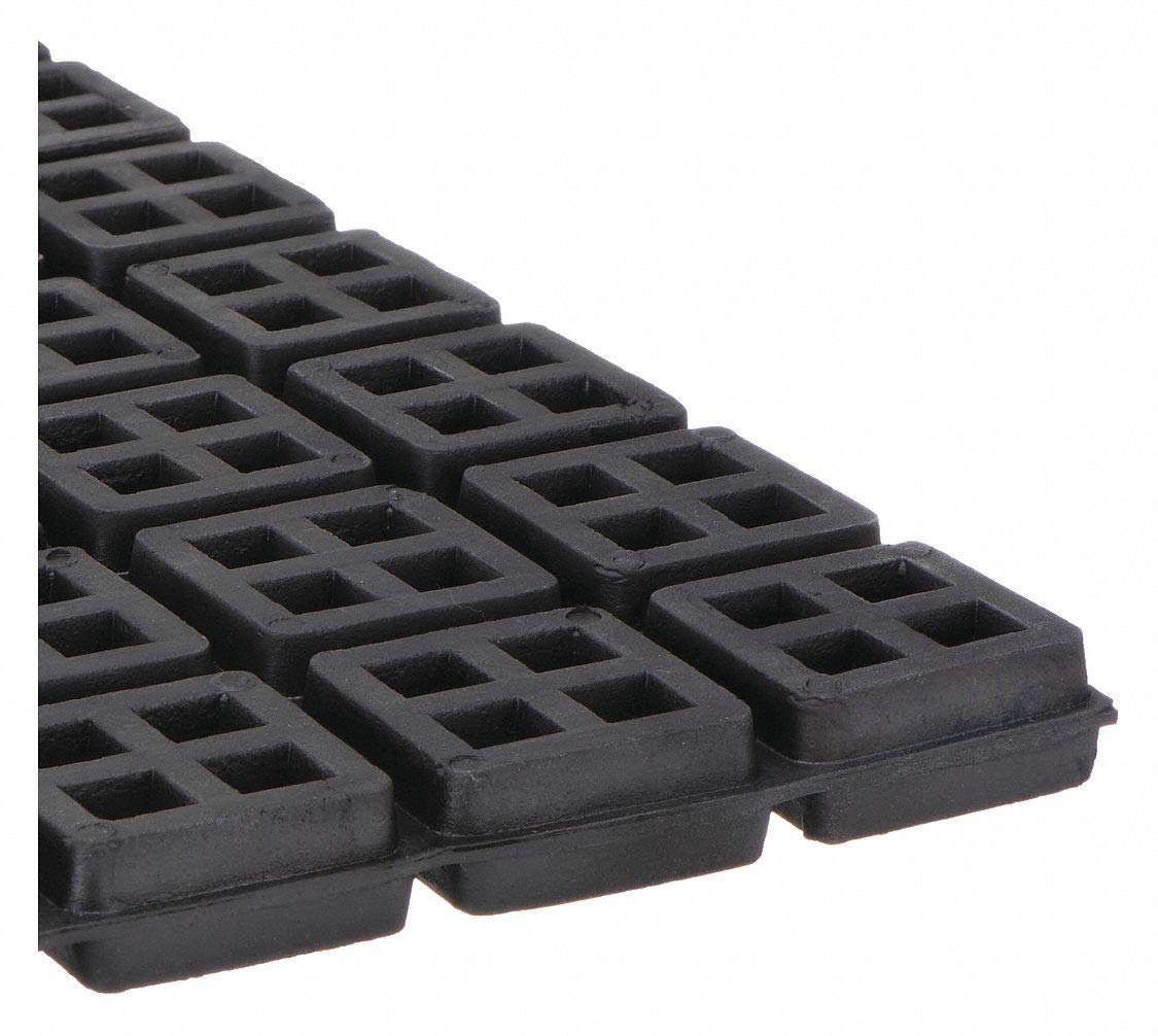 Mason Vibration Isolation Pad, Neoprene, 180 per 2x2 Max. Steady Load, 18" Length, 18" Width 1