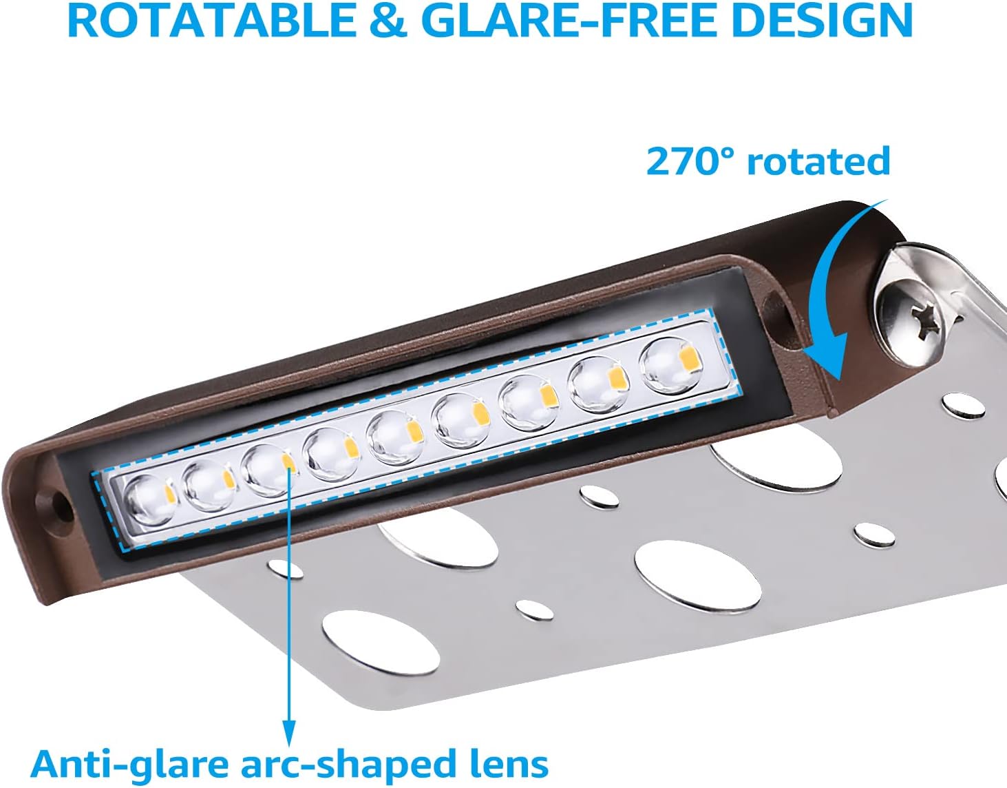 Uр Tо 40% оƒƒ LEONLITE 8-Pack 7 Inch 4.5W LED Hardscape Lighting 270° Swivel, Retaining Wall Lights, 12-15V AC/DC Low Voltage, Paver Light, IP65 Waterproof, 5000K Daylight, 40000 Hours Lifespan Suреr Brаndѕ LEONLITE 8-Pack 7 Inch 4.5W LED Hardscape Lighting 270° Swivel, Retaining Wall Lights, 12-15V AC/DC Low Voltage, Paver Light, IP65 Waterproof, 5000K Daylight, 40000 Hours Lifespan