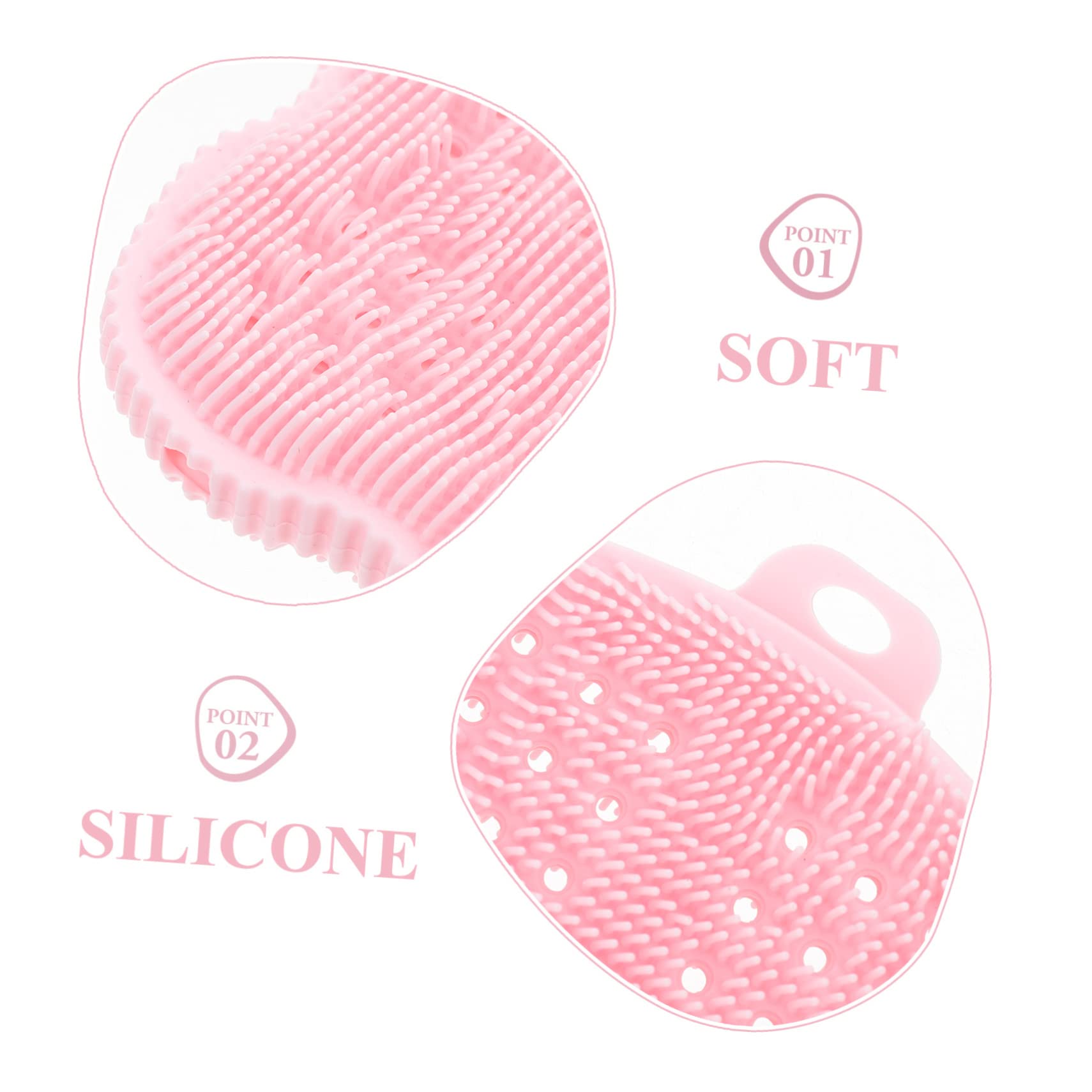 8 Pz Spazzola in Silicone Guanto Esfoliante Esfoliante Spazzola Da Bagno Scrub Da Uomo Accessori Pennello Luffa Scrubber Bambino Pennello Per Il Viso Gel Di Silice