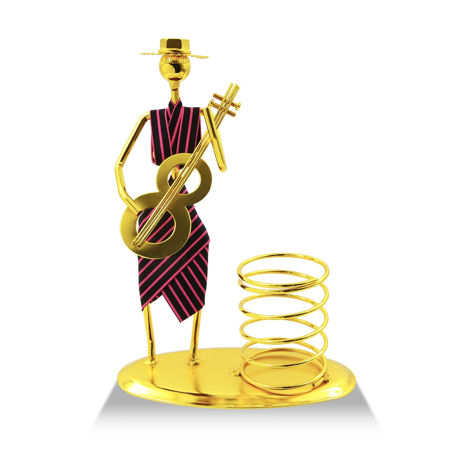 Figurine de femme dorée en fer pour sublimer la décoration de votre maison