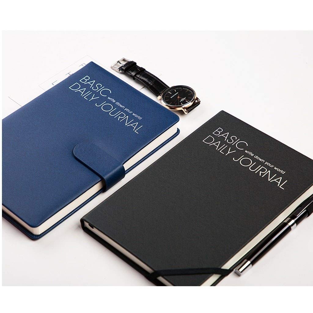 Journal Business Simple Multi-Fonctions Notebook Horizontal Ligne de Ligne Creative Papeterie Creative Papeterie Office Notepad (Color : Blue)
