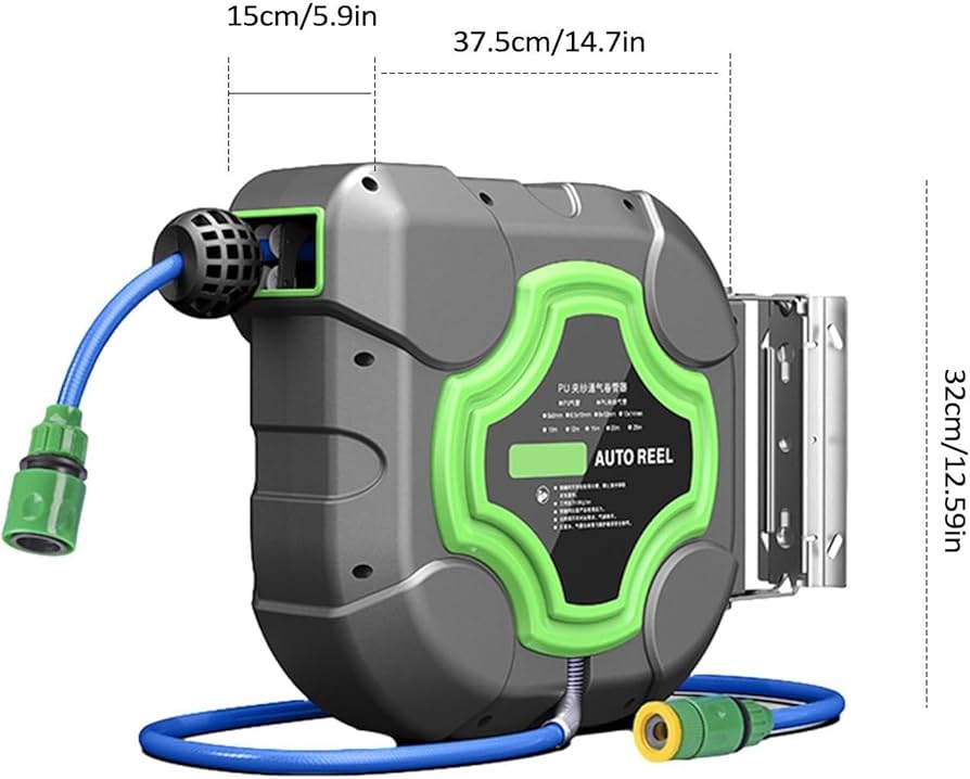Amazon.co.jp: ホース ホースリール格納式ガーデンホース