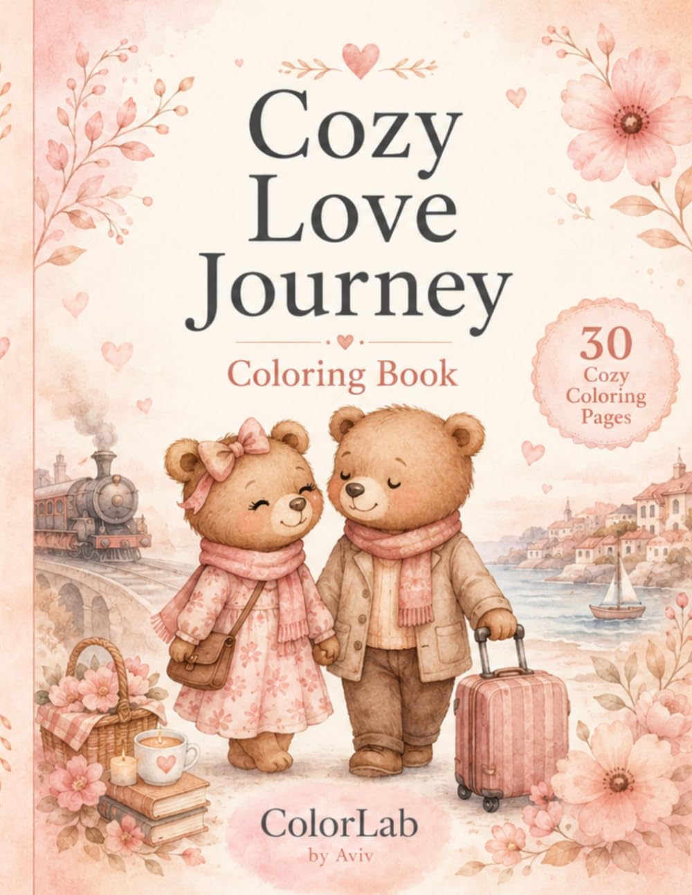 Cozy Love Journey Coloring Book