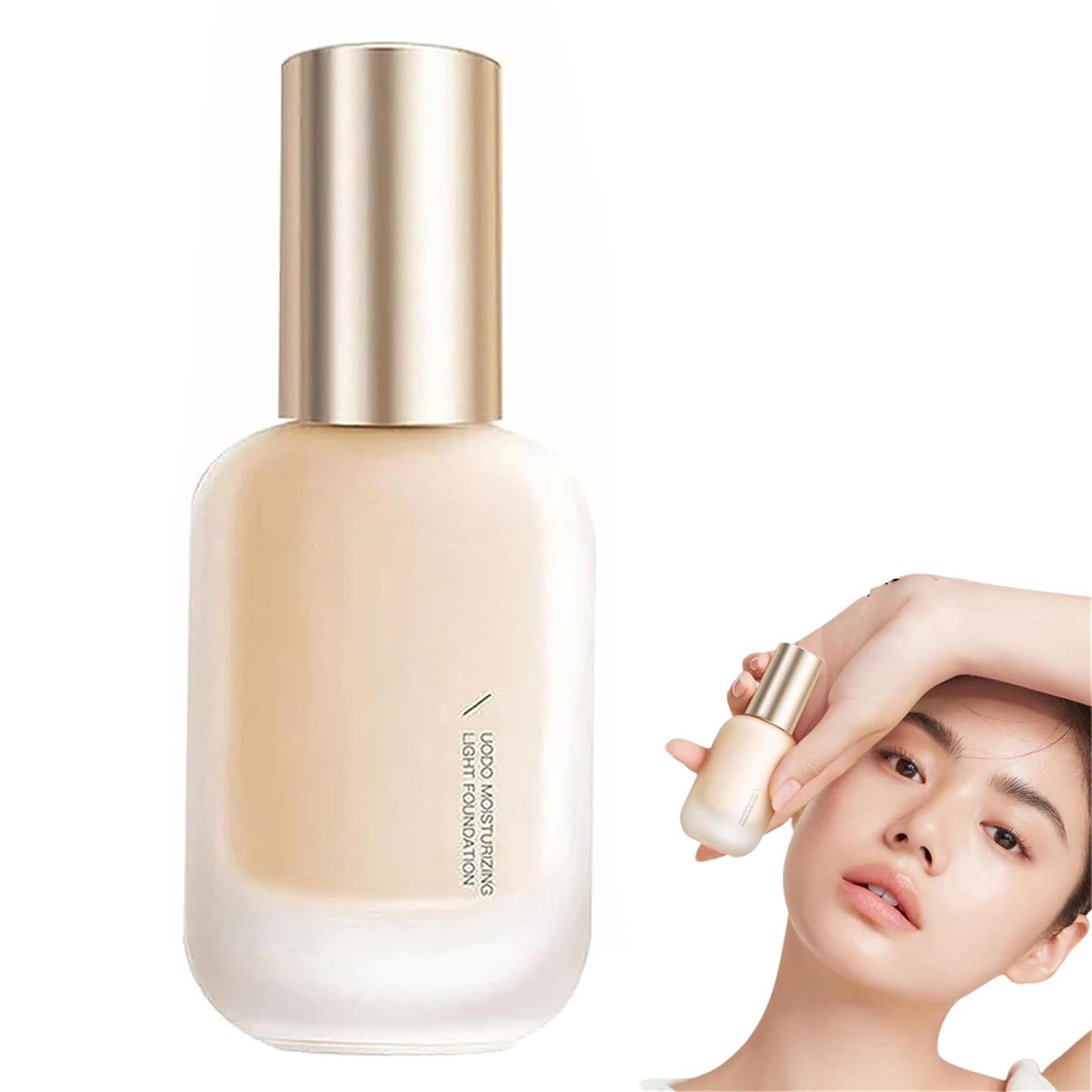 30ml Vodo Foundation, Wodo Foundation, Vodo Moisturizing Light Foundation, Wodo Moisturizer Foundation, Hydrating Waterproof and Light Long Lasting Foundation (natural)