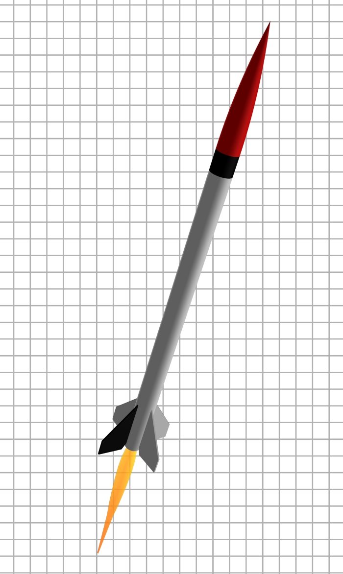 Semroc Flying Model Rocket Kit IQSY Tomahawk KD-2