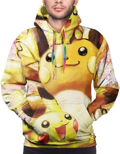 Amazon.com: BLACKbiubiubiu Pikachu y Raichu sudadera con capucha sudadera  sudadera sudadera hombre suéter unisex estampado 3D, XXL : Ropa, Zapatos y  Joyería