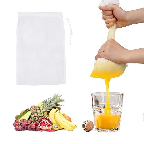 DIVINA VITAE 6Pack Nut Bag Strainer 12 x 8 Inch Cheesecloth Bags for Straining