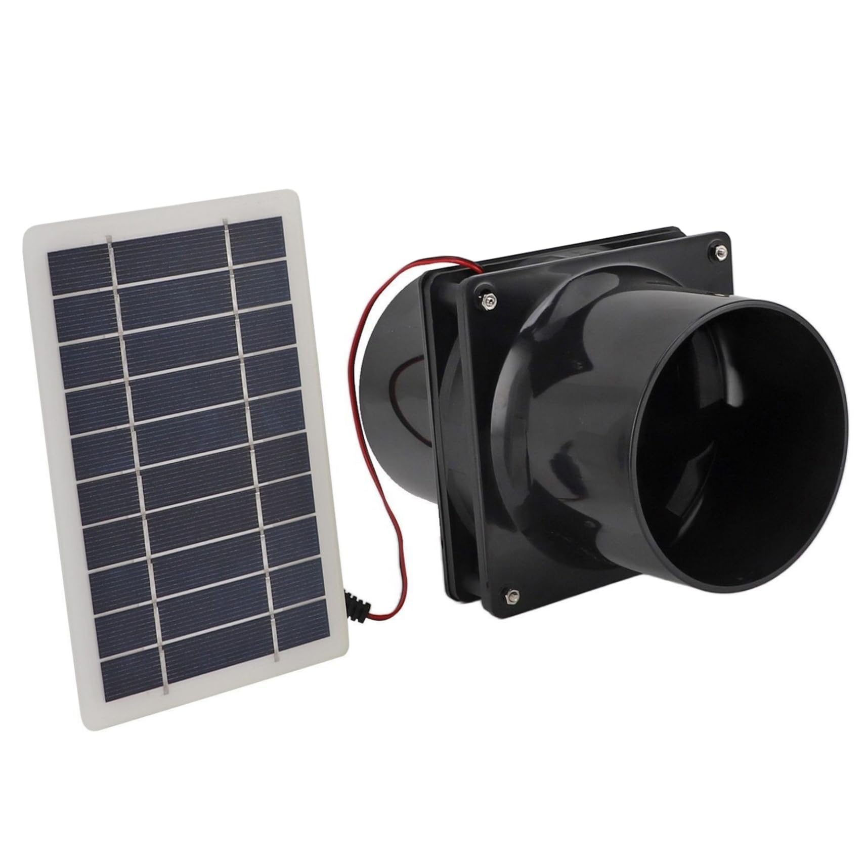 Ventilateur d'extraction solaire contre la chaleur sous les combles et l'humidité en serre