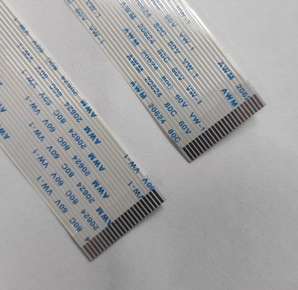 23 Pin 1.0 mm Pitch A-Type SAME Side pin (25CM 10-INCH) Length flat flexible FFC/FPC LVDS Ribbon Wire Flat Cable for Module Camera digital camcorders, laptops LCD TVs LCD monitors(1Pcs)