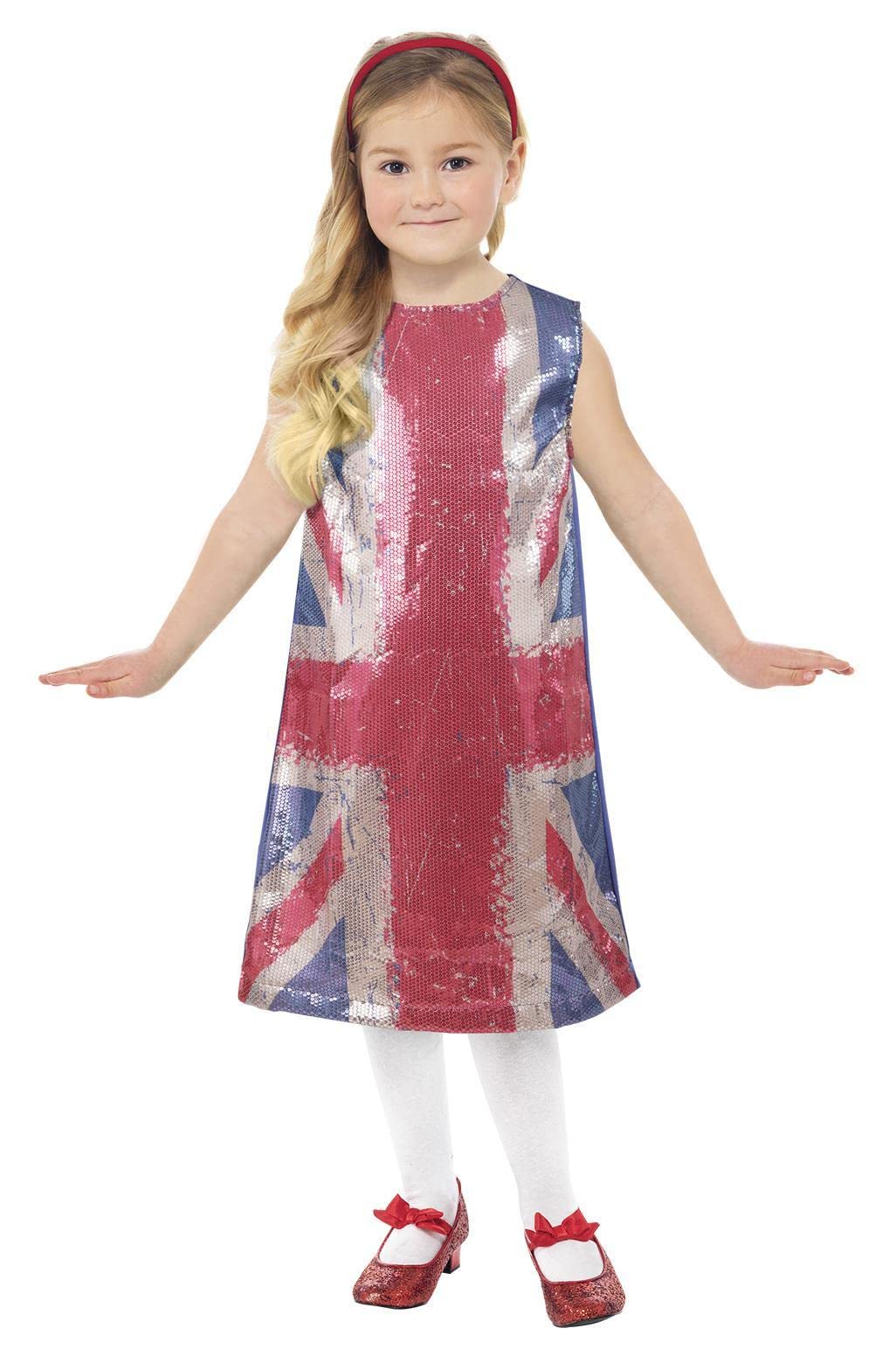 SmiffysUnisex Kids Smiffys Union Jack All That Glitters Kleid Smiffys Union Jack All That Glitters Dress (pack of 1)