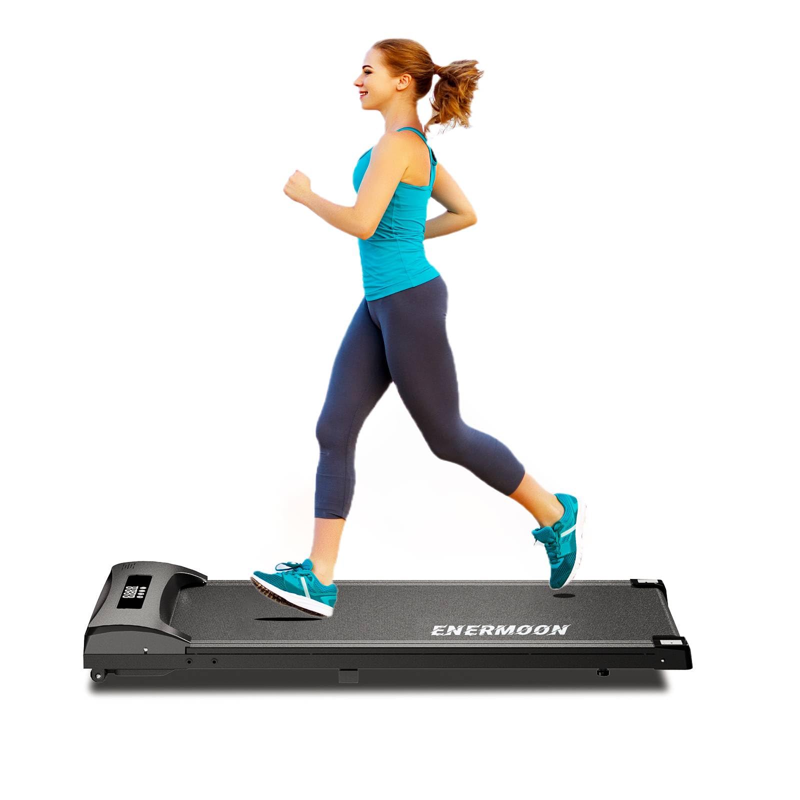 Photo 1 of ***NONREFUNDABLE - NOT FUNCTIONAL - FOR PARTS ONLY - SEE COMMENTS***
Under Desk Treadmill, 2 in 1 Walking Pad with Remote Control & LED Display, 265 lbs Weight Capacity Low Noise Walking Pad Treadmill, Portable Desk Treadmill for Home & Office black