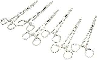 OdontoMed2011 6 PCS Stainless Steel Mayo HEGAR Needle Holder with GROOVED Jaws 8