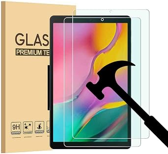 First Choose [2 Pack] High Definition Screen Protector 9H Hardness Tempered Glass for Samsung Galaxy 2019 Tab A 10.1 SM-T510/T515 Scratch Proof Bubble Free