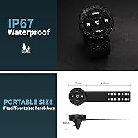 Vista 5 de Control remoto de botón multimedia Bluetooth, controlador de música inalámbrico impermeable para automóvil, bicicleta, motocicleta, botón de control