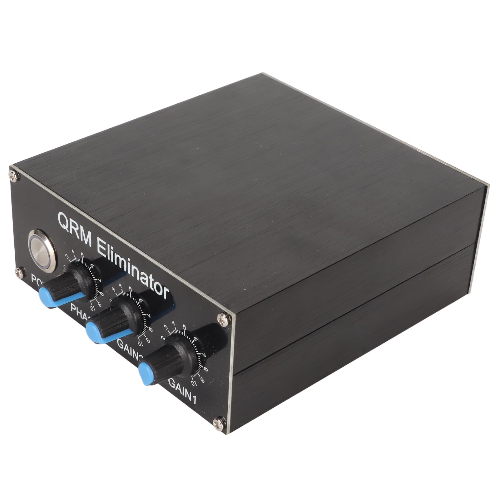 QRM Eliminator X Phase, HF Bands 1.8MHz?30MHz Adjustable Aluminum Alloy Built in PTT Control Signal Canceller, for Signal Elimination