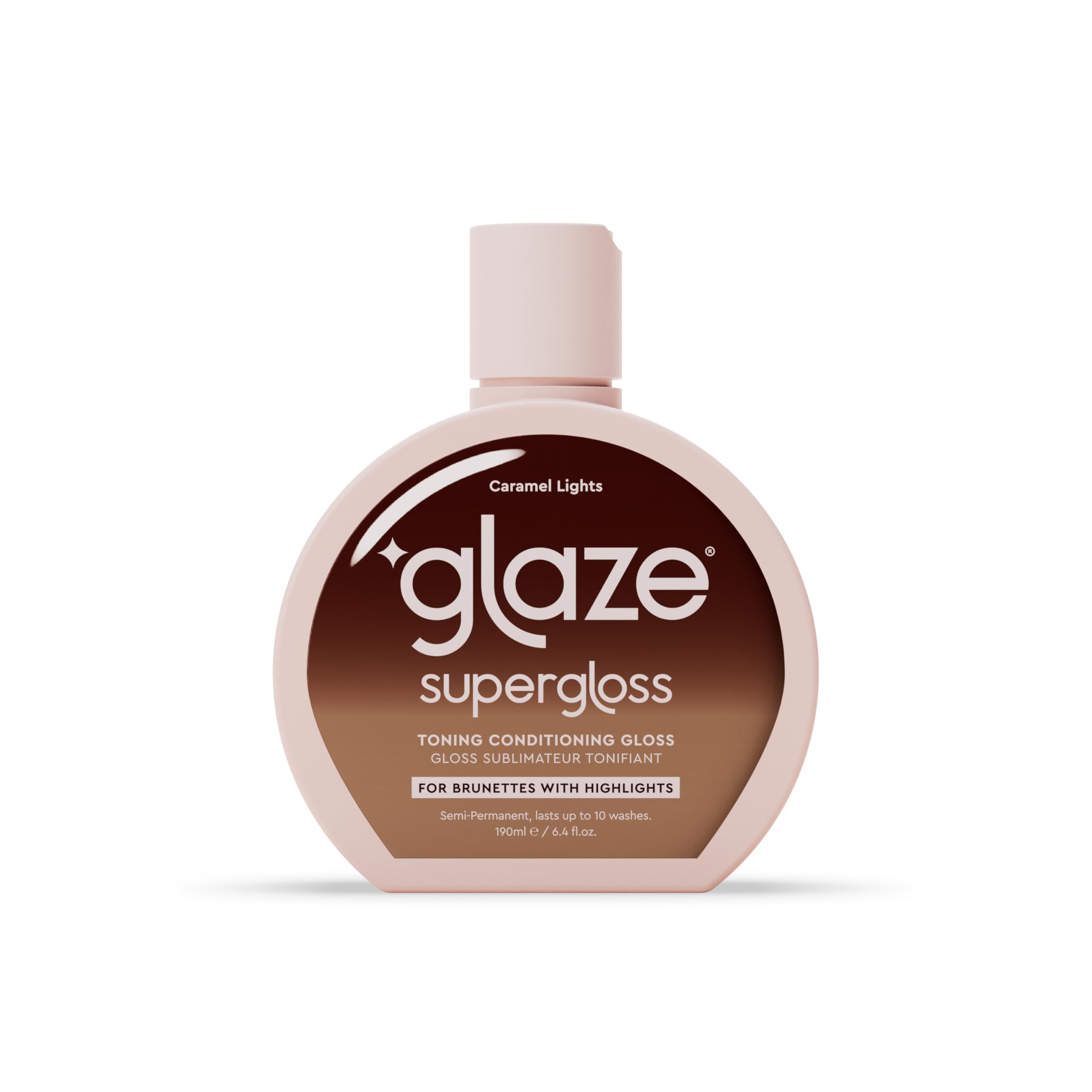 Super Gloss Color Conditioning Gloss – Caramel Lights for Medium to Dark Brown Hair with Highlights – Rinse Out Semi-Permanent Hair Gloss that Enhances Color and Boosts Shine & Hydration