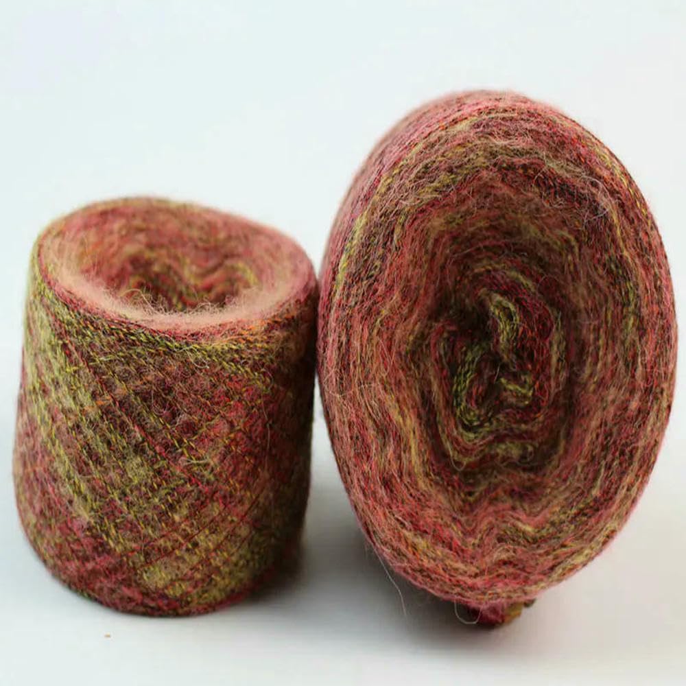 Filato di Lana Mohair Morbido e Caldo per Neonati, Filato Sottile Biologico, per Lavoro a Maglia a Mano, Cucito, Tessitura, Uncinetto, 250 g