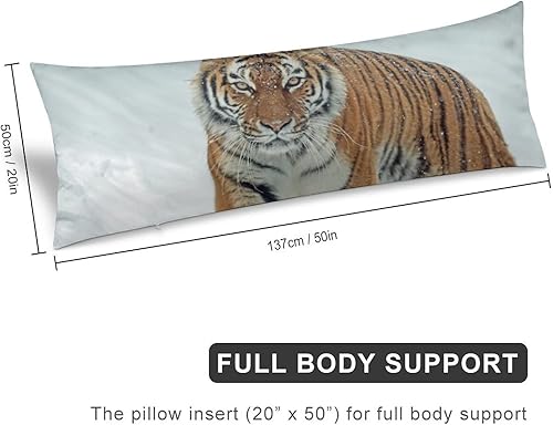 Miniatura 2 de Funda de almohada corporal con cremallera para el invierno, diseño de animales raros, ojos y retrato, bestia tranquila, fundas de almohada con