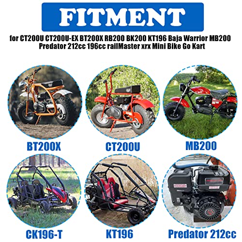 Carburatore Per Motore Coleman 196cc - Adatto Per Mini Bici CT200U, CT200U-EX E Scooter