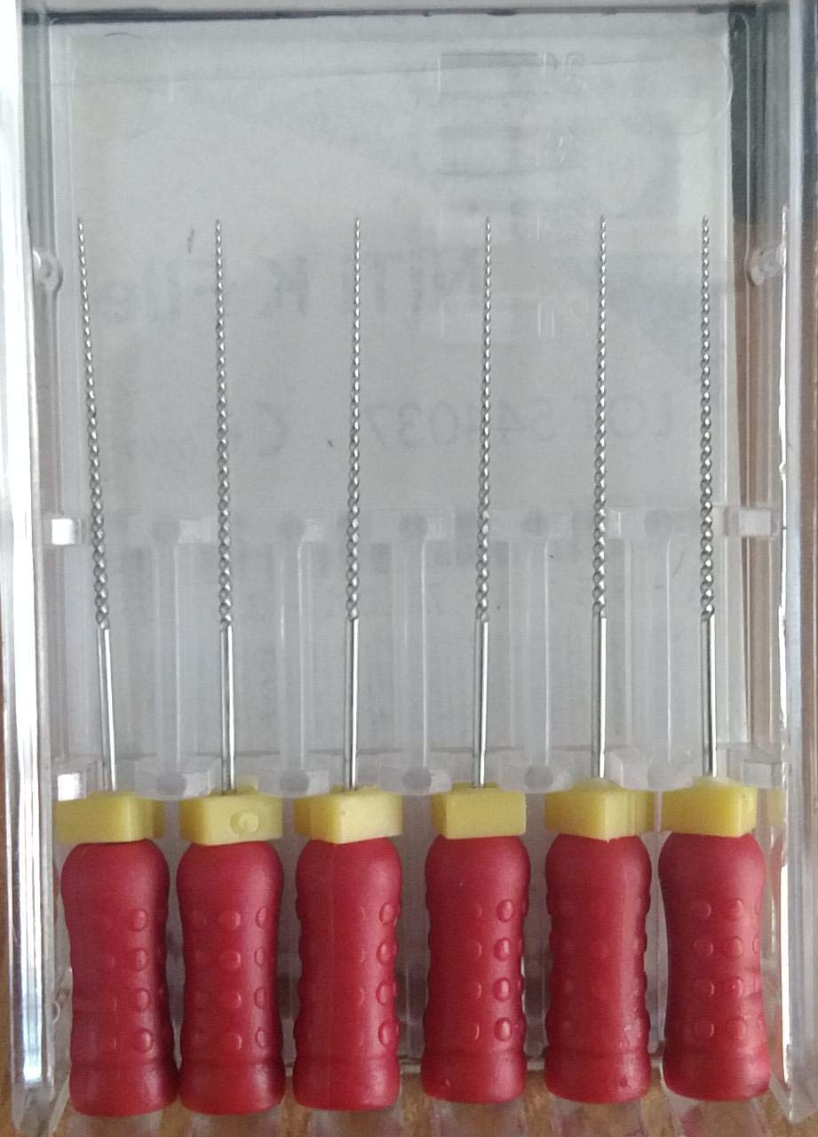 PYRAX Niti K files (Box of 6) (25 MM (25#))