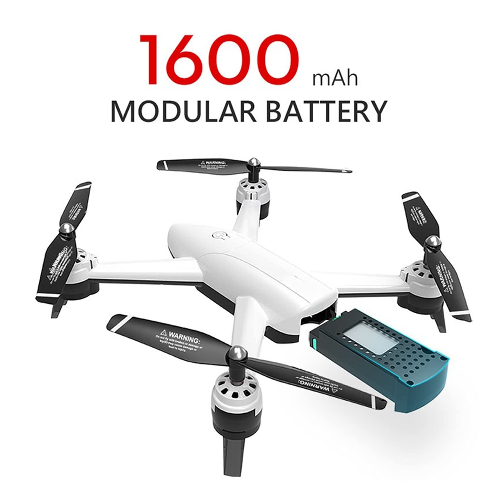 Dron Drone Drony z podwójną kamerą Drony 4K 1080P 720P 2.4G WiFi PFV Przepływ optyczny 20 minut Czas lotu Quadrocopter RC Dron Dron Drony (Kolor: 4K Biały 3Batt Rozmiar: 1) (4K 2Batt 1)