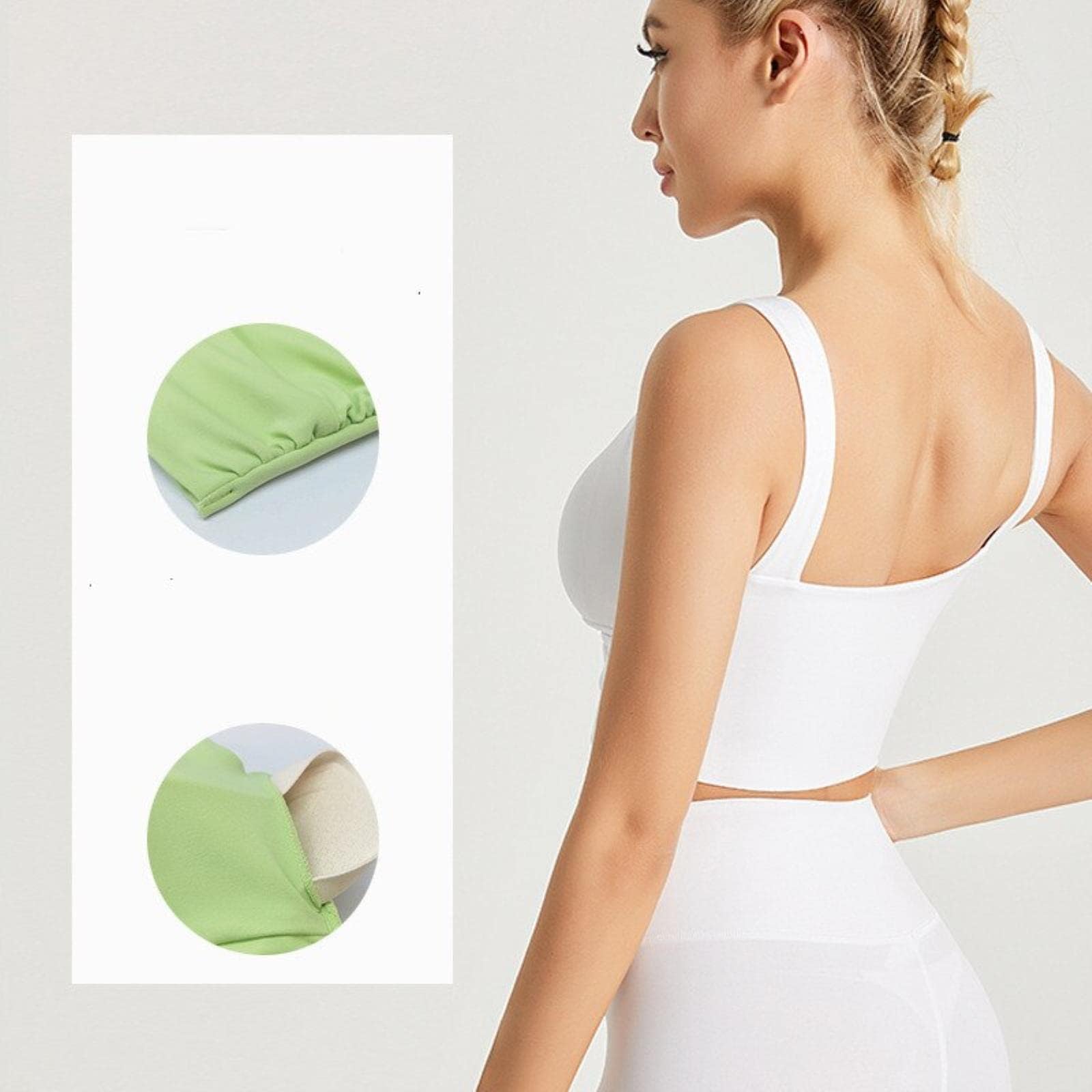 Biustonosz sportowy z kokardką z czerwonego krzyża kobiety Nude wysoki elastyczny jednolity kolor joga Fitness bielizna nowy seksowny damski stanik sportowy Top