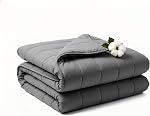 RJOP Weighted Blanket 5lbs 41"x60" for Adults and Teens, Heavy Throw with Premium Glass Beads for Napping, Machine Washable with Soft & Breathable All-Season Comfort (41" x 60" 5 lbs)