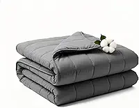 Cobertor pesado 11 kg 198 x 215 cm King Size para adultos e casais, cobertor pesado com contas de vidro premium, material de microfibra macia e respirável para conforto em todas as estações (198