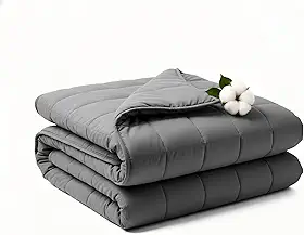 Cobertor pesado 11 kg 198 x 215 cm King Size para adultos e casais, cobertor pesado com contas de vidro premium, material de microfibra macia e respirável para conforto em todas as estações (198