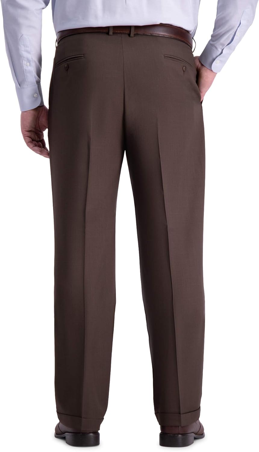 Haggar Men's Premium Comfort Classic Fit Pleat Front Pant Reg. and Big & Tall Sizes - Image 2