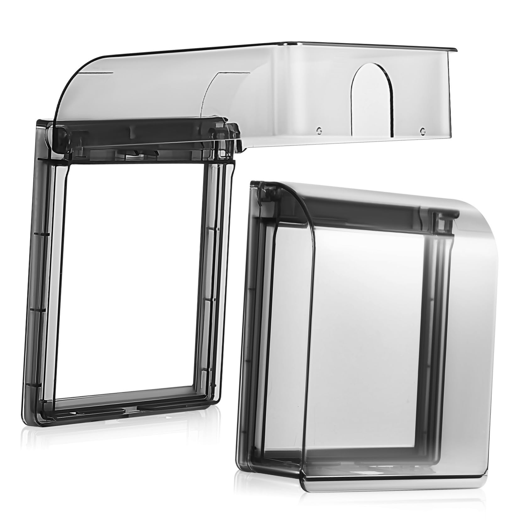 4 Set Copriprese Adesivo Per Esterni E Bagno Protezione E Facile Installazione Per Prese Muro Con Design E 2 Pezzi * 4