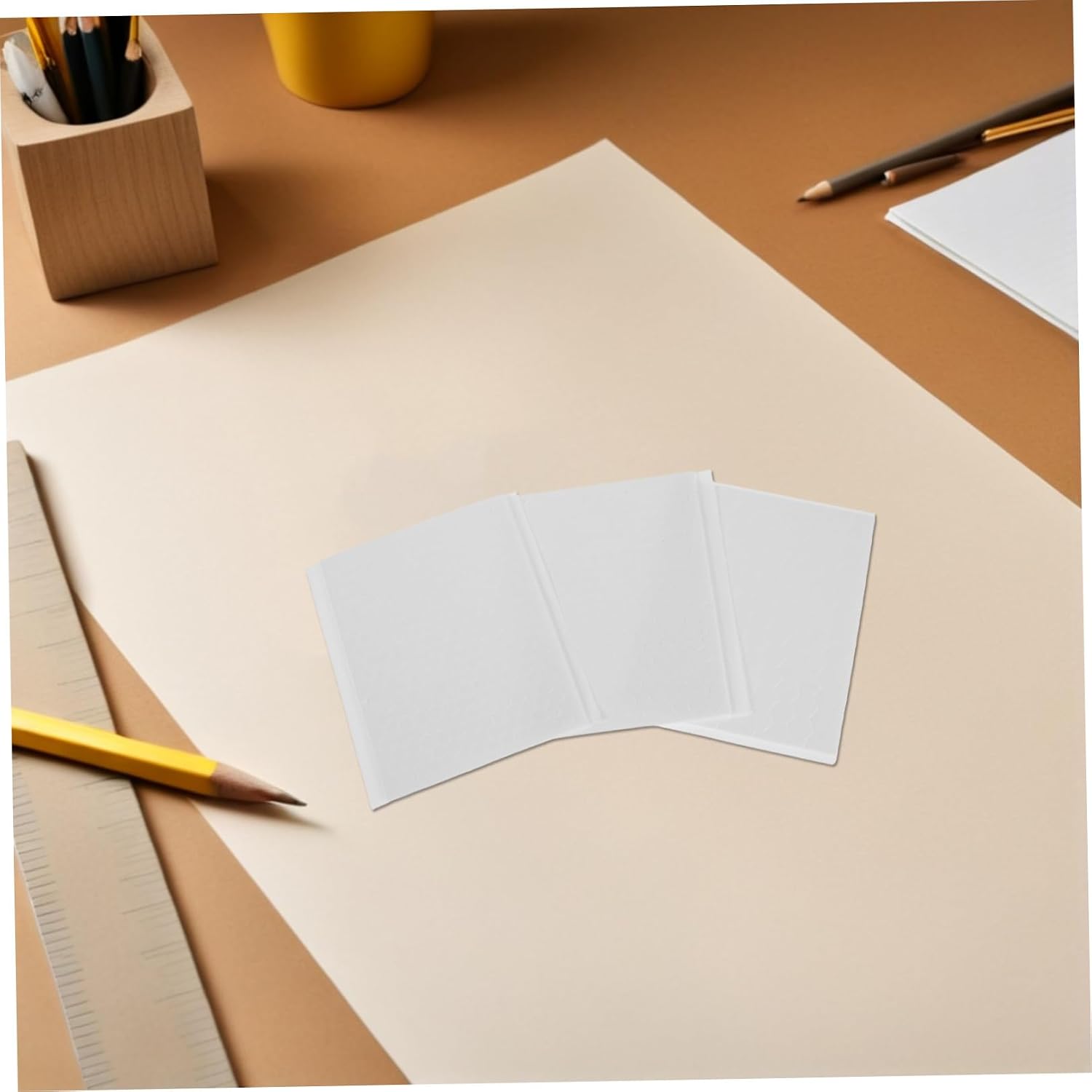 1020pcs Hexagon Foam Dots Double Sided Adhesive, White Foam