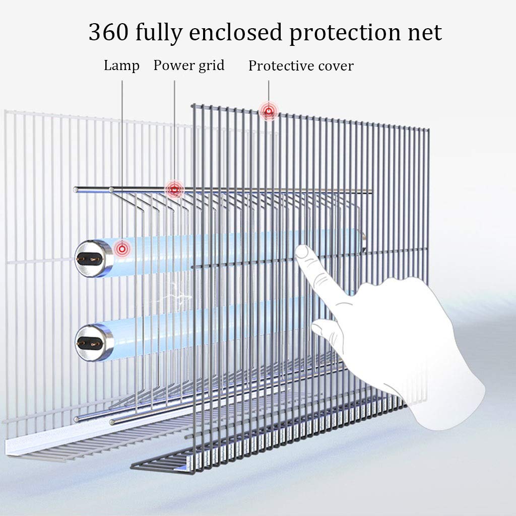 Trampa para Mosquitos, matamosquitos eléctrico, Repelente de Insectos por Descarga eléctrica, lámpara antimosquitos LED de bajo Consumo, lámpara UVA LED, lámpara matamosquitos LED